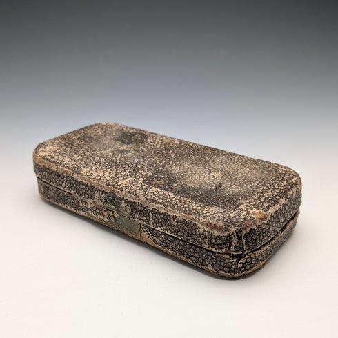 約 1927 年英國復古鍍銀刮鬍刀套件,裝在刮鬍刀盒中